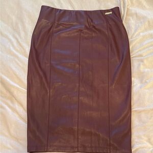 Marc New York Deep Burgundy Pencil Skirt